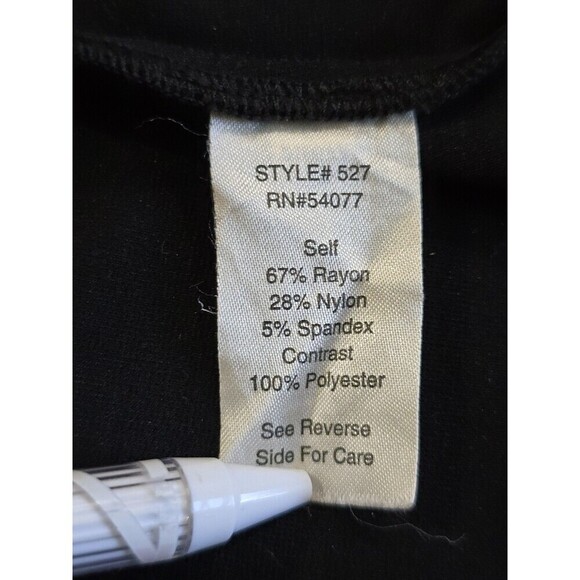 CAbi Black Drape Moto Cardigan Jacket  Faux Leather Detailing Womens XS - Picture 7 of 9